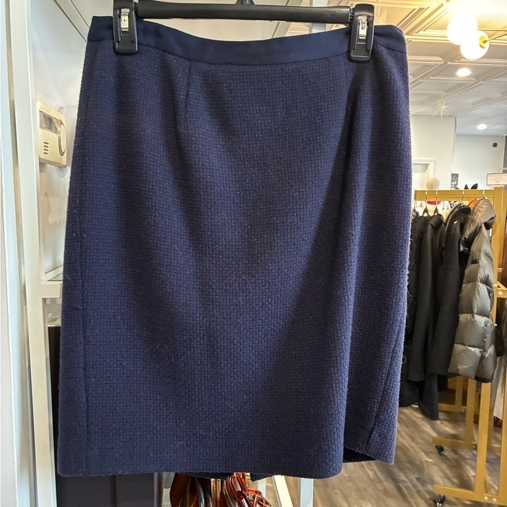 Boden wool navy pencil skirt size 8P